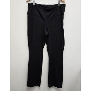 OLD NAVY ACTIVE Go-Dry Leggings Women's Size 2X Plus Black Stretch Straight Leg